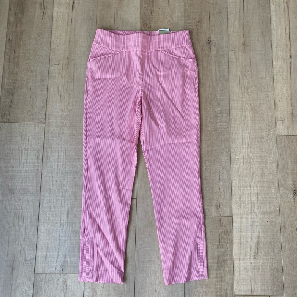 Red and White Striped Chico Pants Strecthy